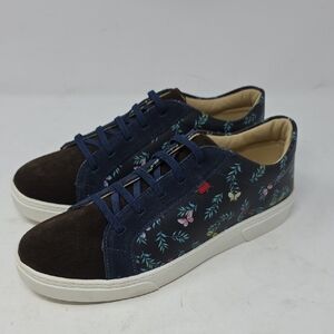 Marc Joseph Metropolitan Sneaker in Floral and Brown